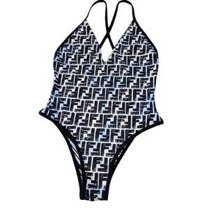One Piece Swimsuit Size S "F" Motiff